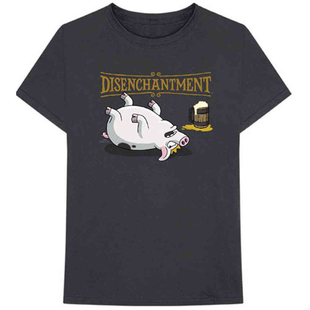 Disenchantment - Pig Tshirt Homme - Gris